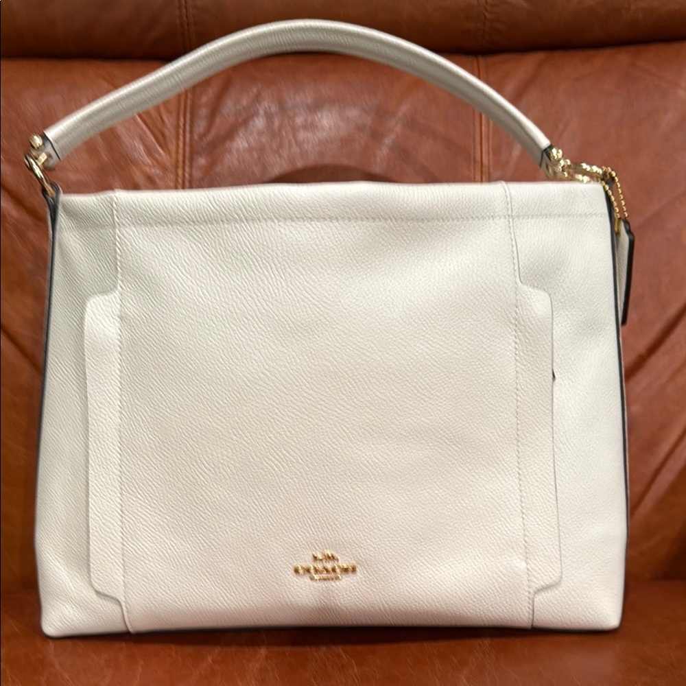 Coach White Leather Women's Hobo Bag